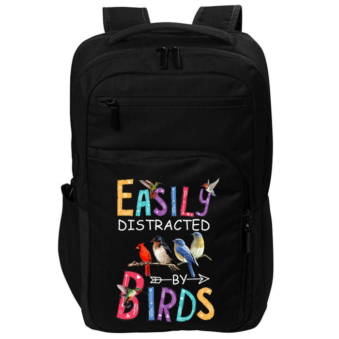 Easily Distracted By Birds Funny Bird Impact Tech Backpack