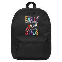 Easily Distracted By Birds Funny Bird 16 in Basic Backpack