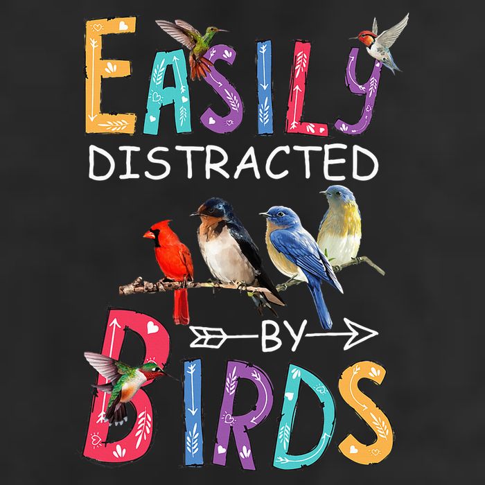 Easily Distracted By Birds Funny Bird 25L Jumbo Tote