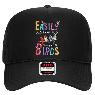 Easily Distracted By Birds Funny Bird Trucker Hat