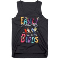 Easily Distracted By Birds Funny Bird Tank Top
