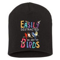 Easily Distracted By Birds Funny Bird Short Acrylic Beanie