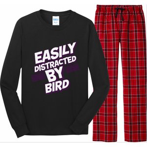 Easily Distracted By Bird Long Sleeve Pajama Set