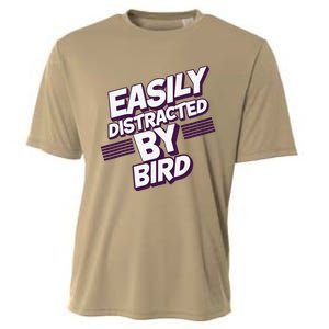 Easily Distracted By Bird Cooling Performance Crew T-Shirt