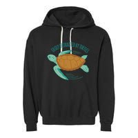 Easily Distracted By Turtles Garment-Dyed Fleece Hoodie