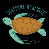 Easily Distracted By Turtles Performance Shirt