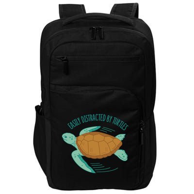 Easily Distracted By Turtles Impact Tech Backpack