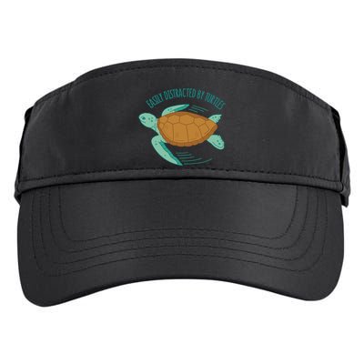 Easily Distracted By Turtles Adult Drive Performance Visor