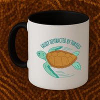 Easily Distracted By Turtles Mug