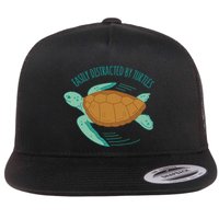 Easily Distracted By Turtles Flatbill Hat