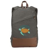 Easily Distracted By Turtles Cotton Canvas Backpack