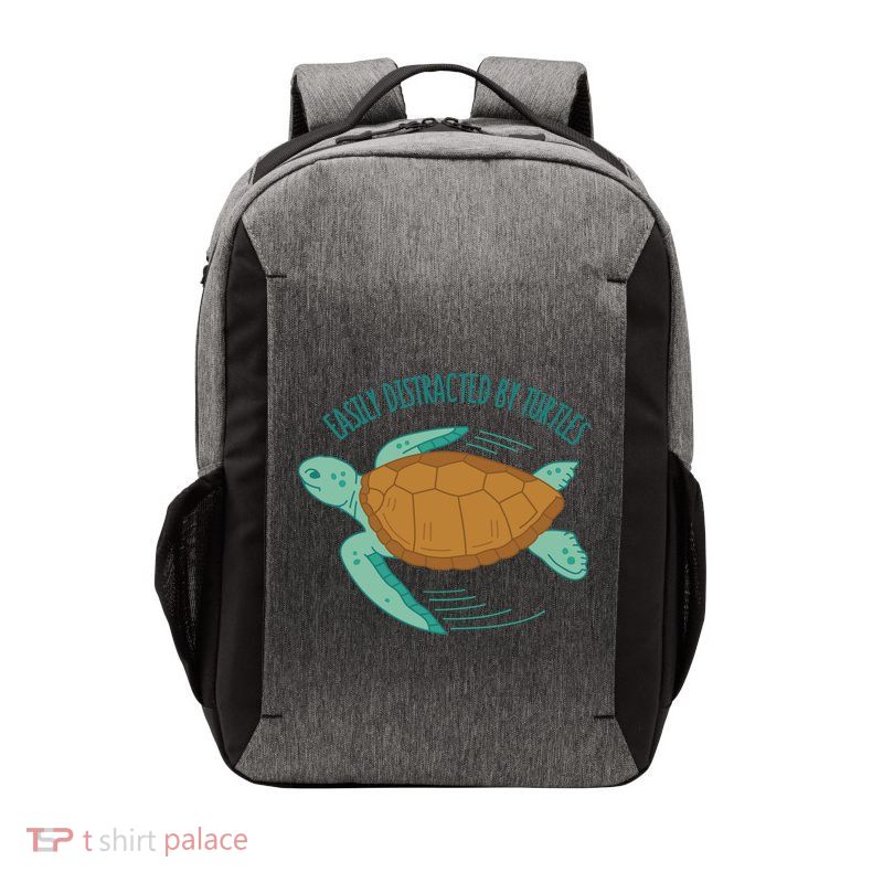 Easily Distracted By Turtles Vector Backpack