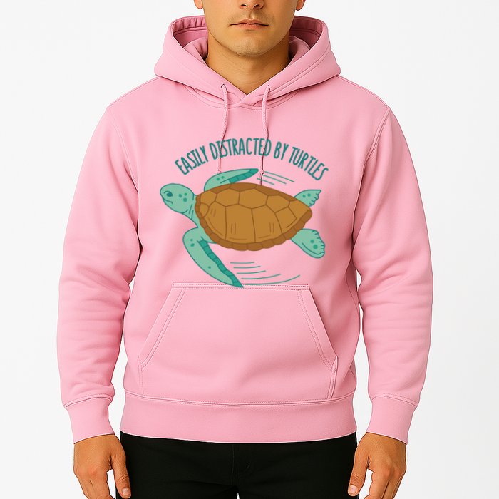 Easily Distracted By Turtles Hoodie