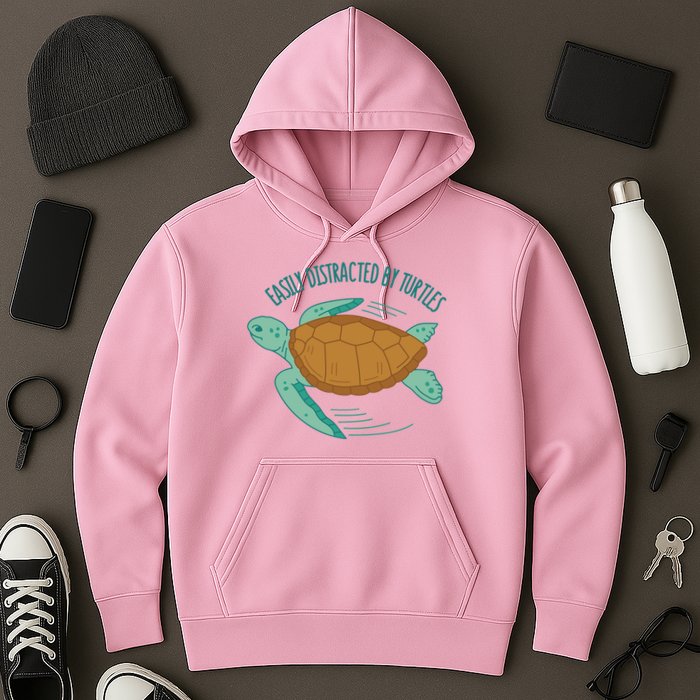 Easily Distracted By Turtles Hoodie