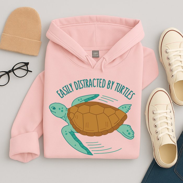 Easily Distracted By Turtles Hoodie