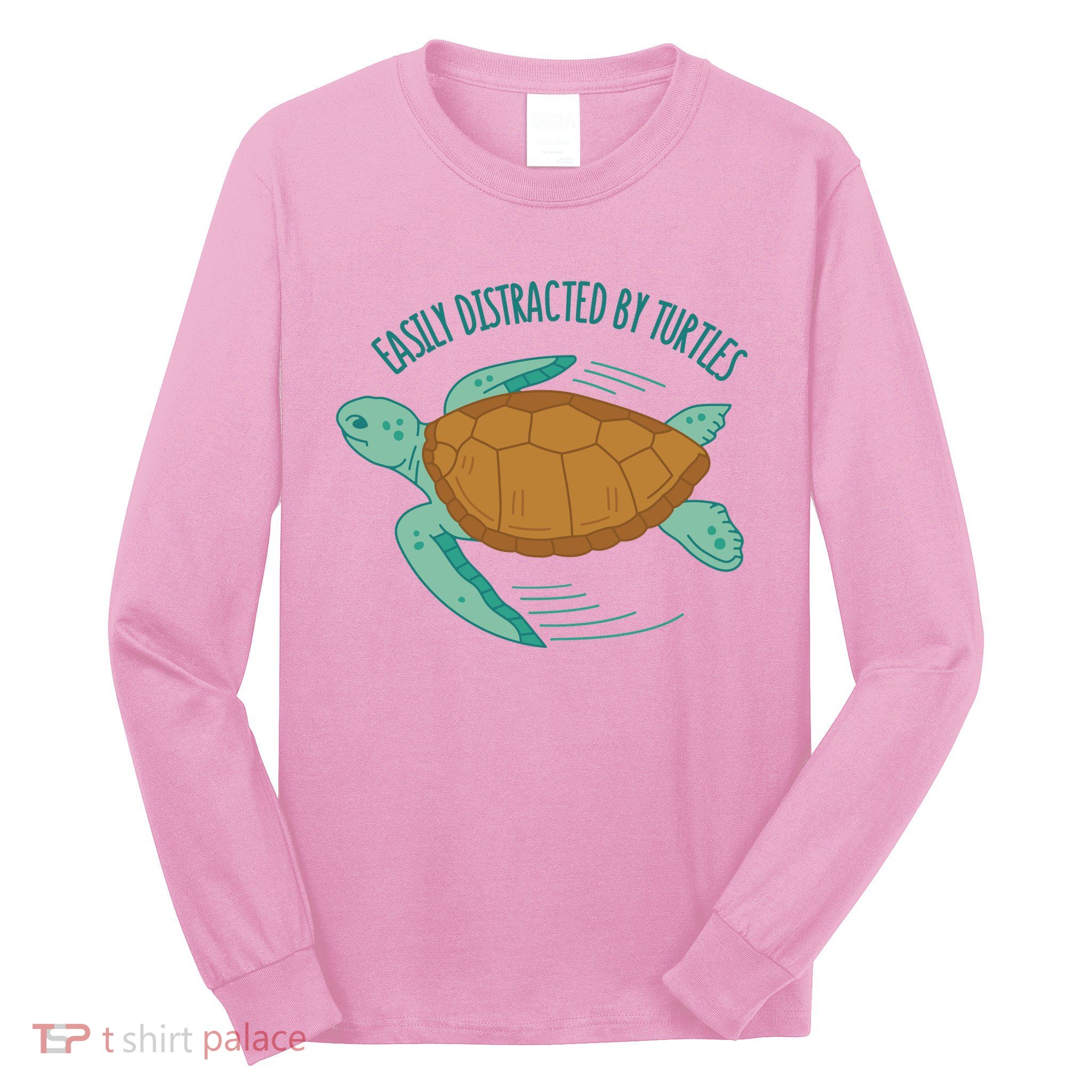 Easily Distracted By Turtles Long Sleeve Shirt