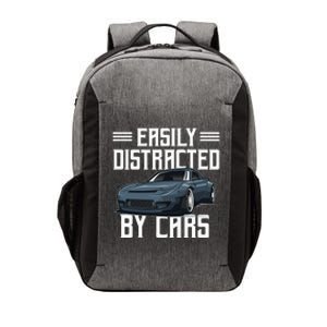 Easily Distracted By Cars Racing Cars Fans Present Vector Backpack