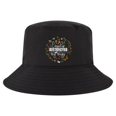 Easily Distracted By Bugs Funny Bug Insects Science Cool Comfort Performance Bucket Hat