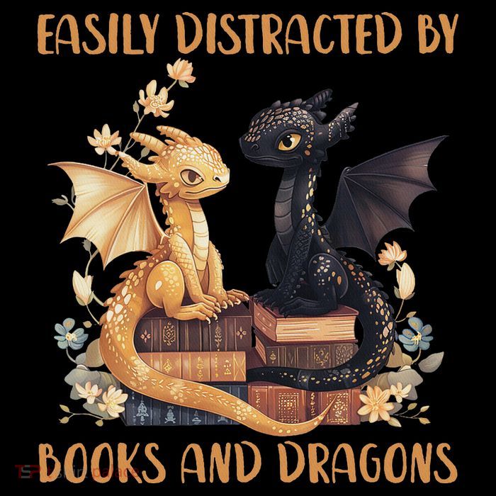 Easily Distracted By Books & Dragons Librarian Book Lover  Button