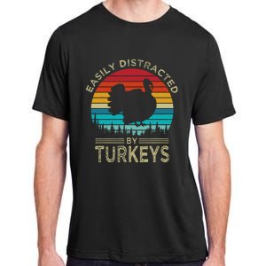 Easily Distracted By Turkeys Adult ChromaSoft Performance T-Shirt