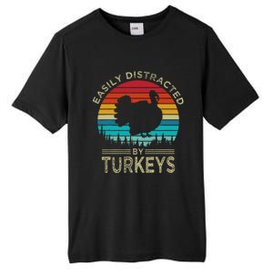 Easily Distracted By Turkeys Tall Fusion ChromaSoft Performance T-Shirt