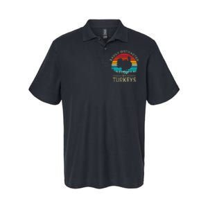 Easily Distracted By Turkeys Softstyle Adult Sport Polo