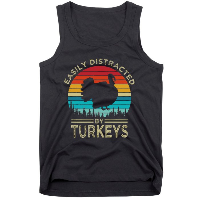 Easily Distracted By Turkeys Tank Top