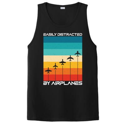 Easily Distracted By Airplanes, Airplane Pilot Aircraft PosiCharge Competitor Tank