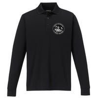 Easily Distracted By Music And Beer Skeleton Performance Long Sleeve Polo