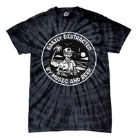 Easily Distracted By Music And Beer Skeleton Tie-Dye T-Shirt