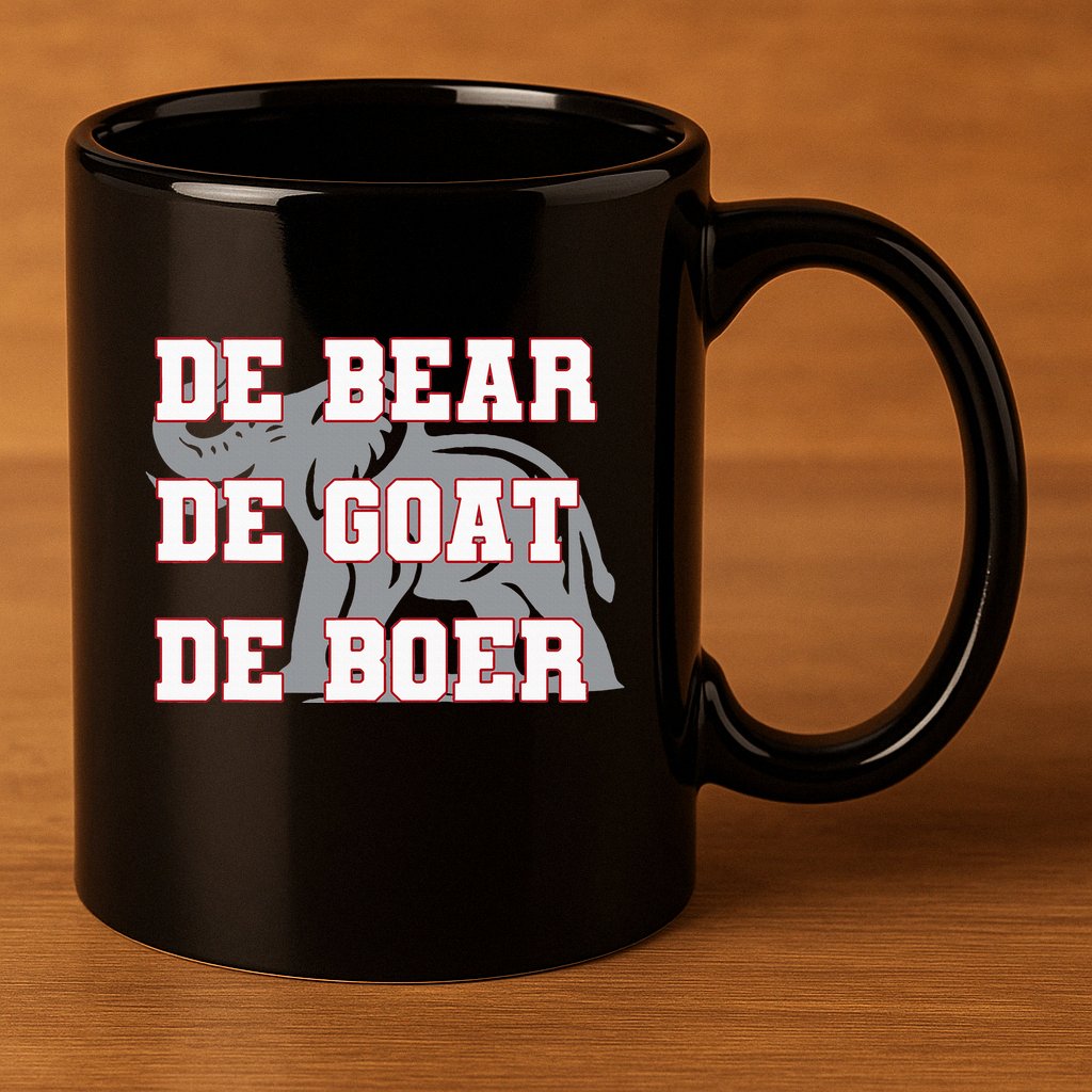 Elephant De Bear De Goat De Boer 11oz C Handle Ceramic Mug