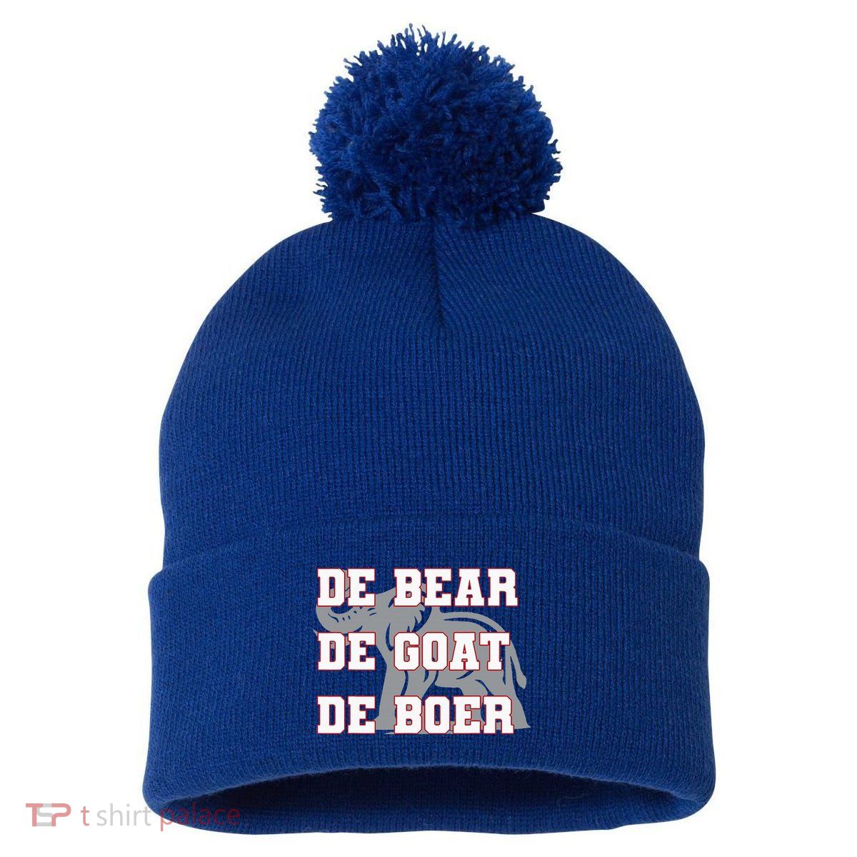 Elephant De Bear De Goat De Boer Pom Pom 12in Knit Beanie