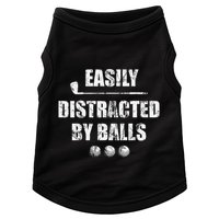 Easily Distracted By Balls Funny Golf Ball Putt Doggie Tank