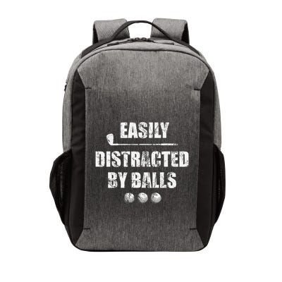 Easily Distracted By Balls Funny Golf Ball Putt Vector Backpack