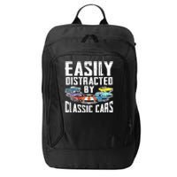 Easily Distracted By Classic Cars City Backpack