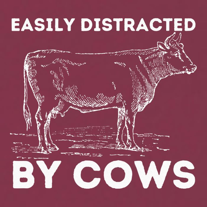 Easily Distracted By Cows Cow Lover Famer Cattle Ranch 16oz Travel Tumbler