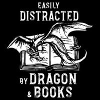 Easily Distracted By Dragon And Books Nerds Bucket Hat