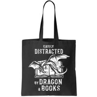 Easily Distracted By Dragon And Books Nerds Bag