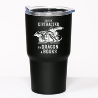 Easily Distracted By Dragon And Books Nerds Tumbler