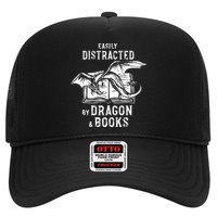 Easily Distracted By Dragon And Books Nerds Hat