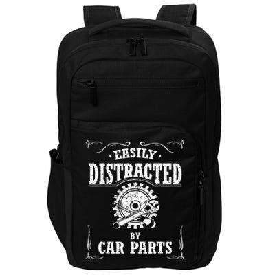 Easily Distracted By Car Parts Impact Tech Backpack