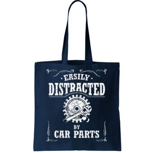 Easily Distracted By Car Parts Tote Bag