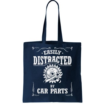 Easily Distracted By Car Parts Tote Bag