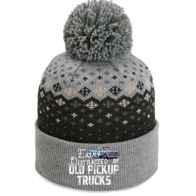 Easily Distracted By Old Pickup Trucks Cute Trucker The Baniff Cuffed Pom Beanie