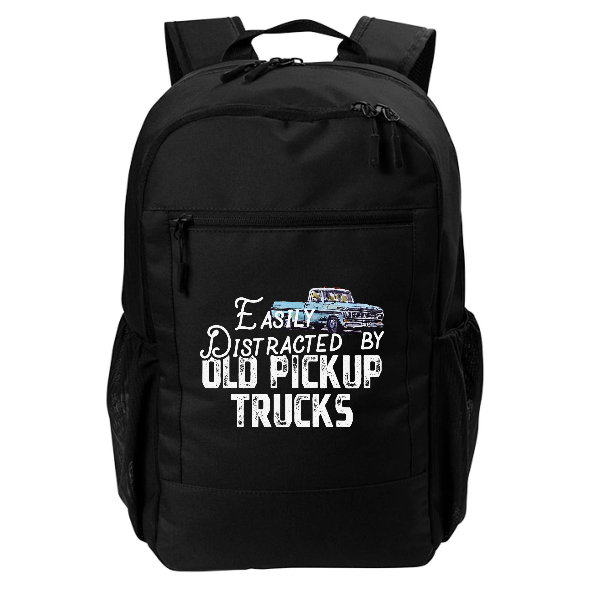 Easily Distracted By Old Pickup Trucks Cute Trucker Backpack