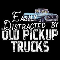 Easily Distracted By Old Pickup Trucks Cute Trucker 16 in Basic Backpack
