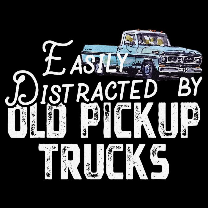 Easily Distracted By Old Pickup Trucks Cute Trucker 16 in Basic Backpack