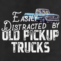 Easily Distracted By Old Pickup Trucks Cute Trucker 12oz Stainless Steel Coffee Mug