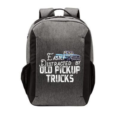 Easily Distracted By Old Pickup Trucks Cute Trucker Vector Backpack