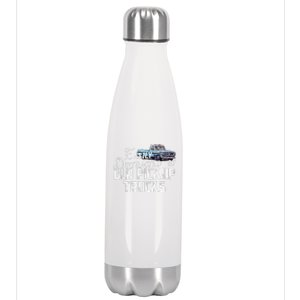 Easily Distracted By Old Pickup Trucks Cute Trucker Stainless Steel Insulated Water Bottle